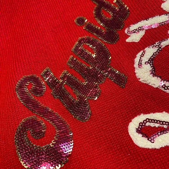 QUEEN OF SPARKLES Red Cupid Sweater - Picture 8 of 8